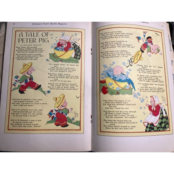 Childrens Play Mate Magazine June 1940 Birthday Issue Vintage Publication - Picture 12 of 16